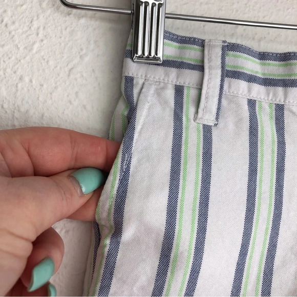 NWT Janie and Jack shorts white with blue & green stripes size 3-6 months - Picture 5 of 11